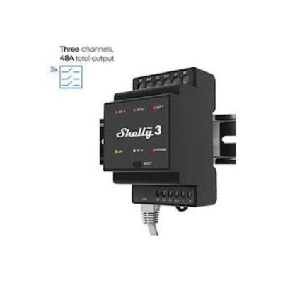 Shelly Pro 3   avec 3 contacts Sec